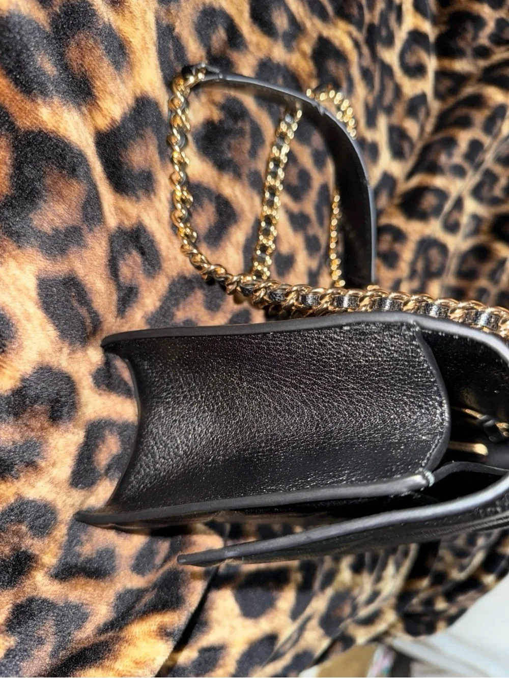 Black Tory Burch quilted Fleming bag